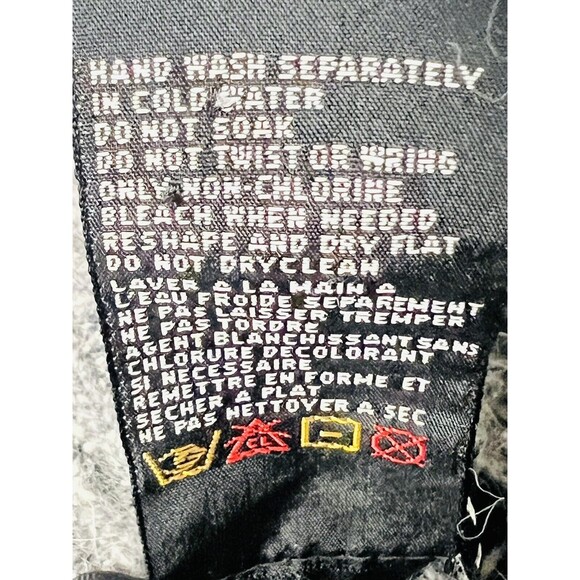 Vintage I.B. Diffusion 90's Angora Silk Gray Turtleneck Sweater S Faux Reptile - Picture 7 of 7